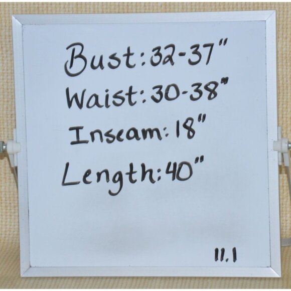 Blue Spice Dark Chambray Tube Top Sleeveless Romper Jumpsuit Size L Crop Pockets - Picture 9 of 9